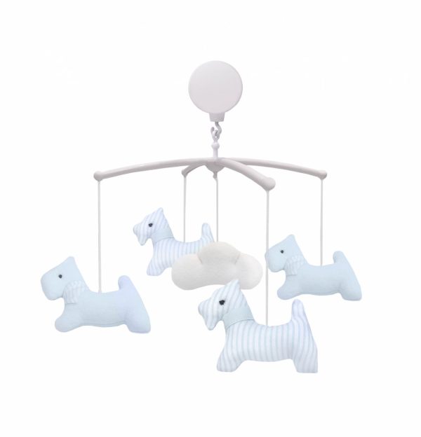 Carrousel chiens pour lit - Collection Bleu