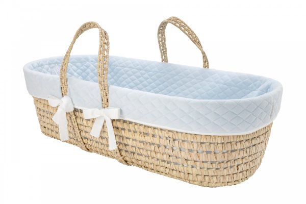 Couffin osier - Collection Bleu