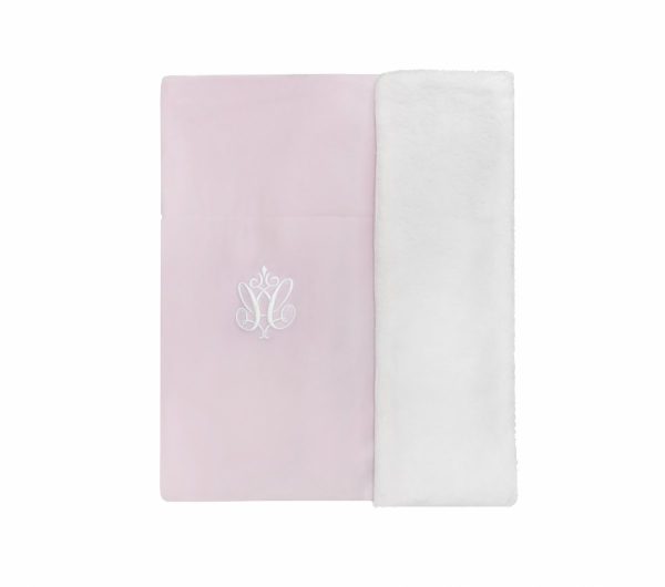 Couverture double face avec emblème - Collection Rose