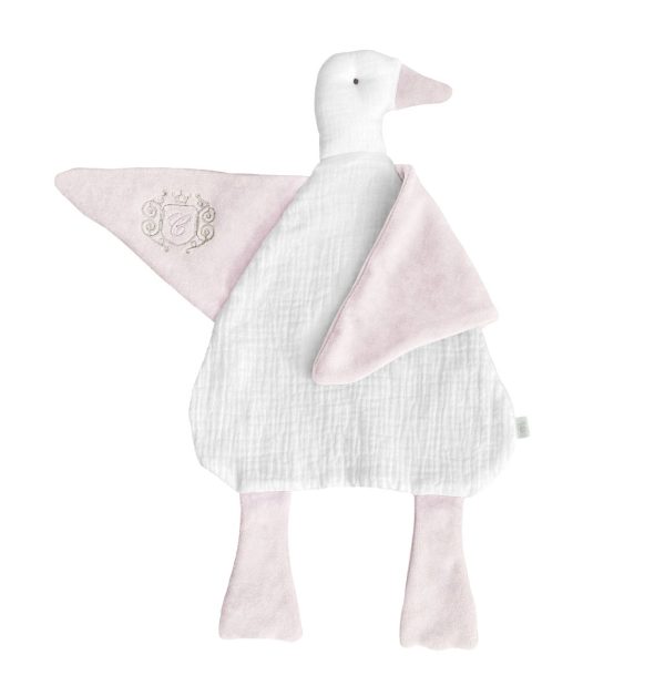 Doudou oie - Collection Rose
