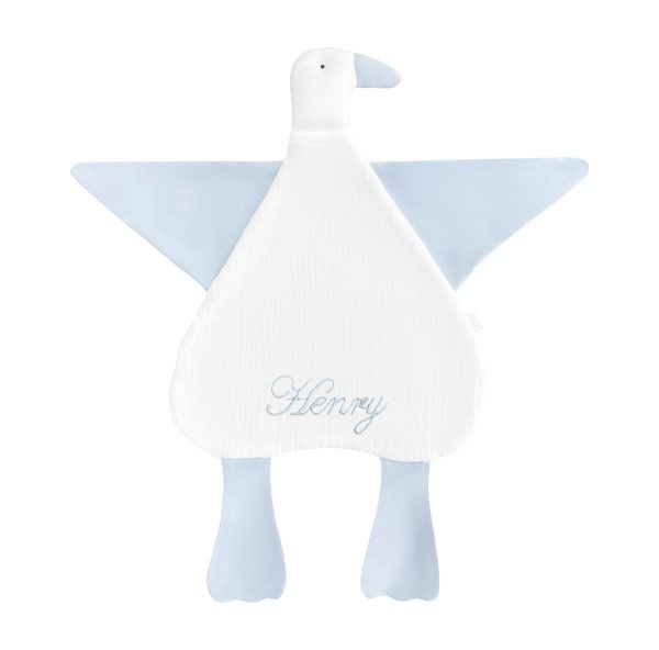 Doudou oie - Collection Bleu