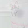 Couffin matelassé - Collection Noeud Couture - Blanc&Liberty Gris
