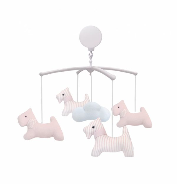 Carrousel chiens pour lit - Collection Rose
