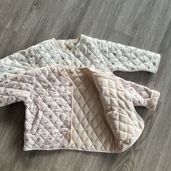 VESTE MATELASSÉE FLEURS "LILY"