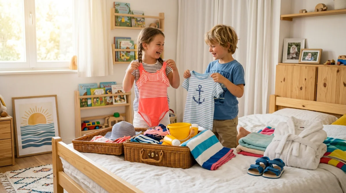 Bien choisir des vêtements de plage pour fille et garçon