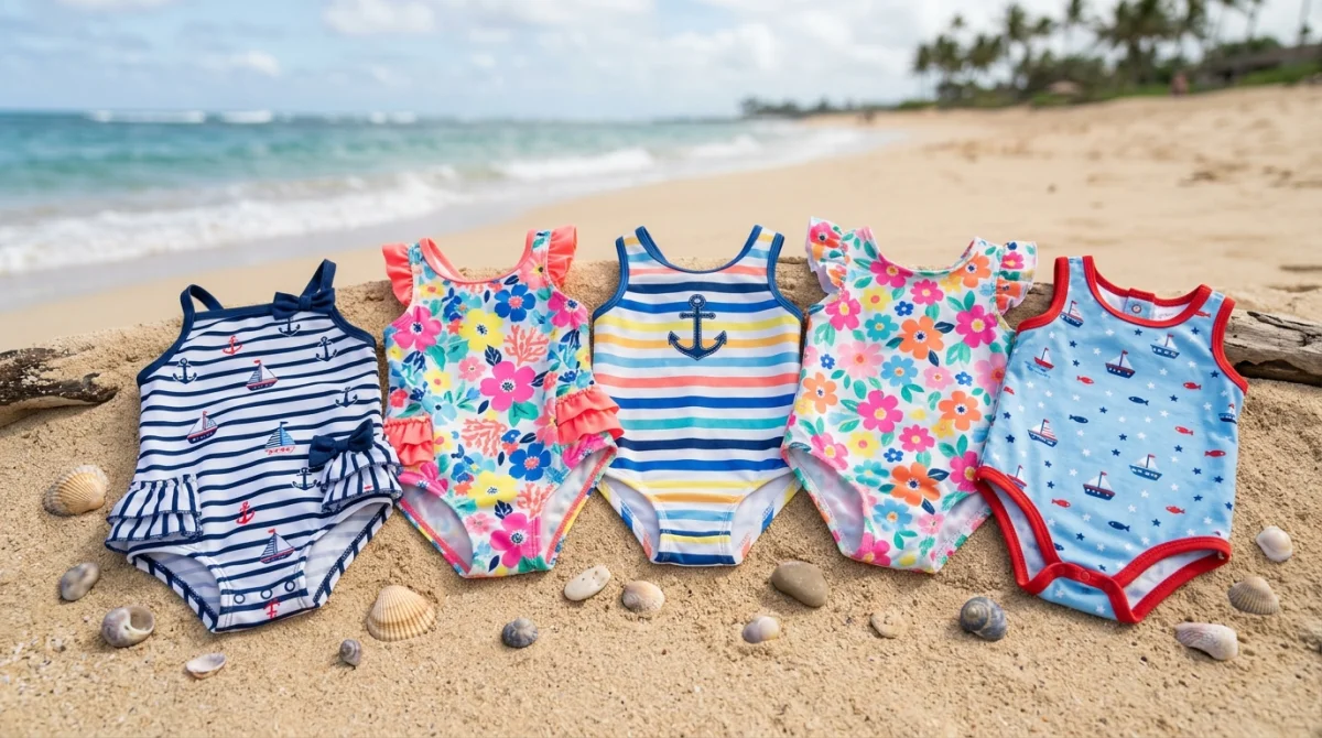 Collection de maillots bébé pour l'été