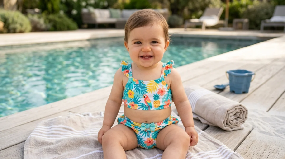 Collection de maillots bébé pour l'été