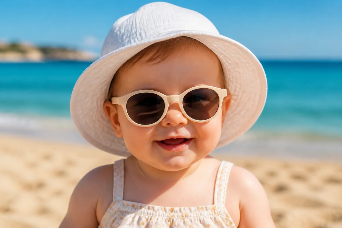 comment habiller un bébé à la plage